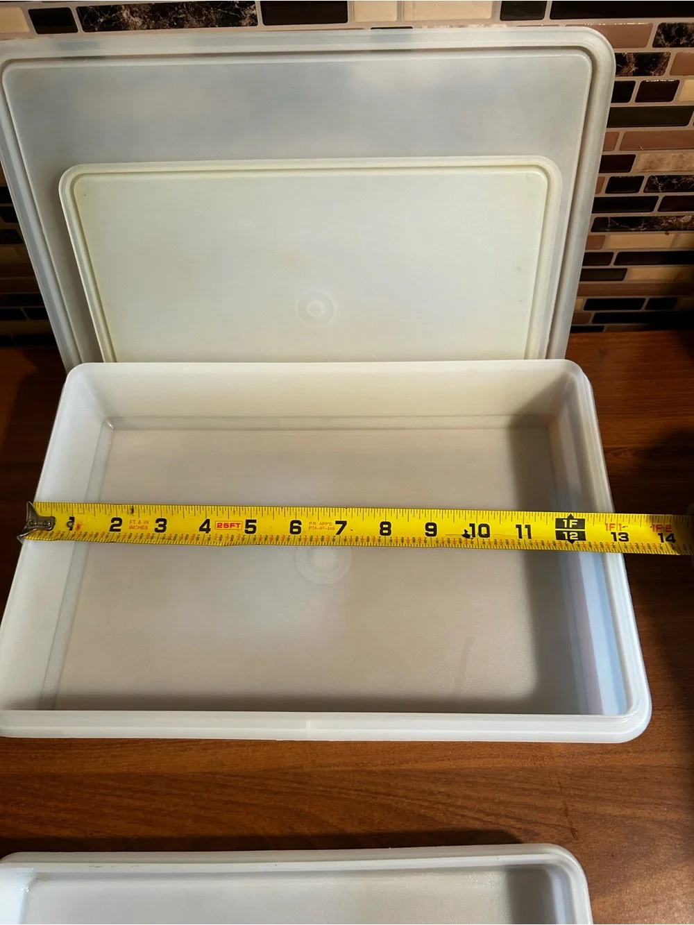 Set of 2 Vintage Tupperware Food Storage Containers with Lids